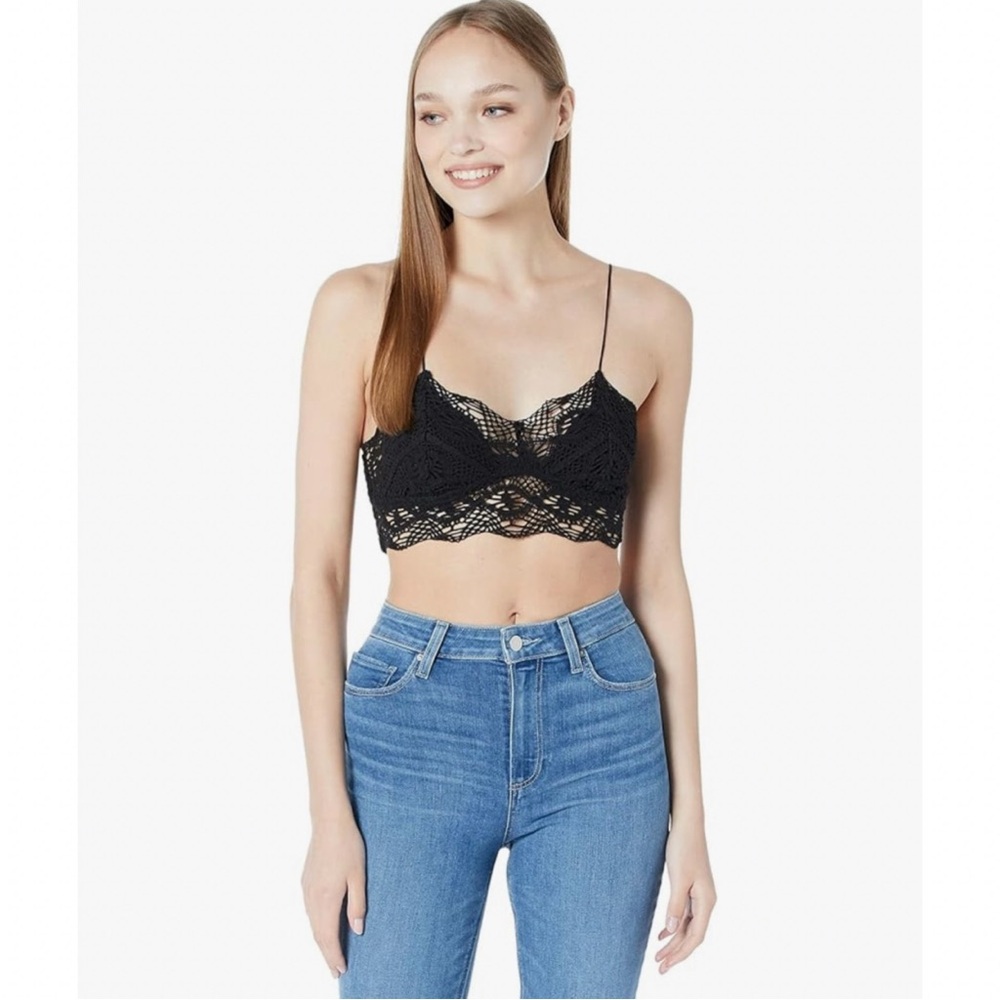 Free People Mariana Bralette Black NWT